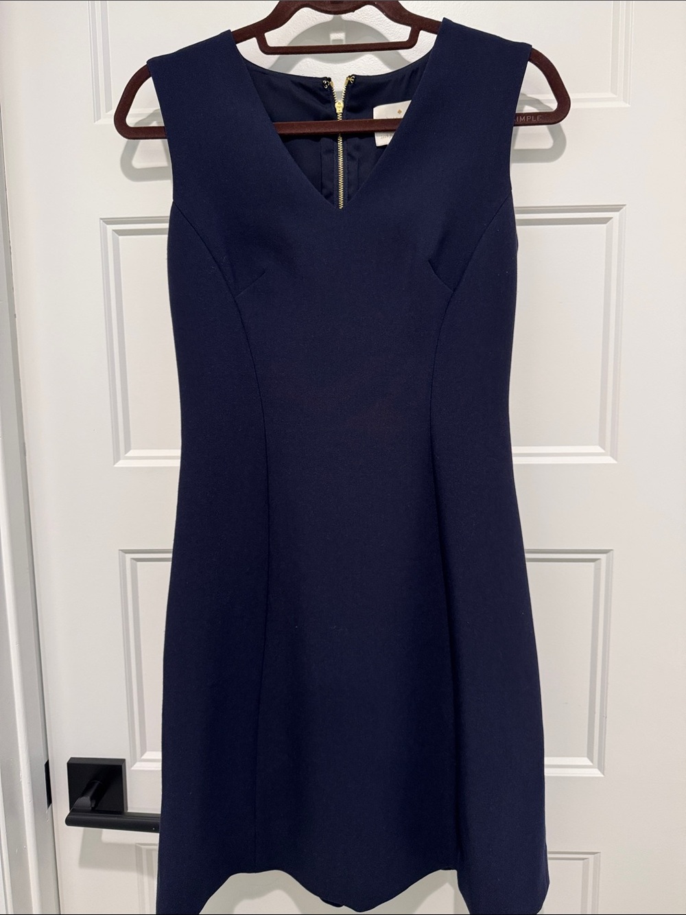 kate spade Navy Sleeveless V-Neck Mini Dress